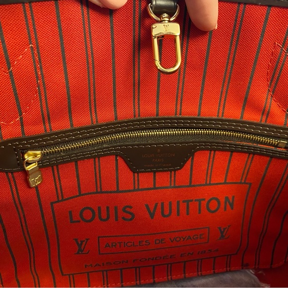 Auth NEW Louis Vuitton Neverfull PM damier with wallet - Picture 9 of 10